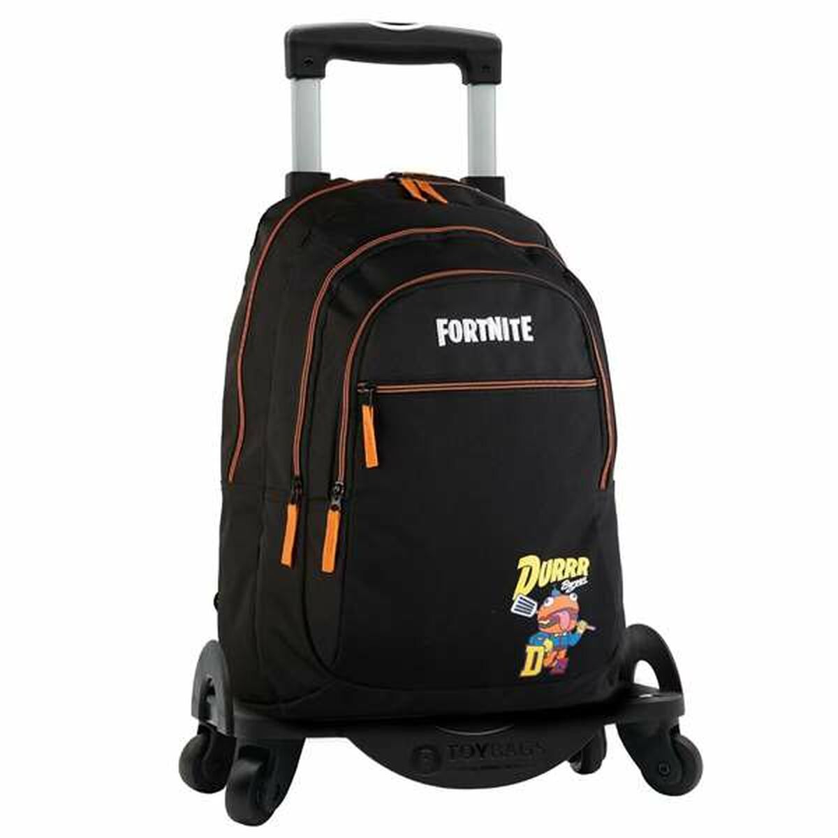Schulrucksack mit Rädern Fortnite Durrr Schwarz 44 x 30 x 20 cm von Fortnite