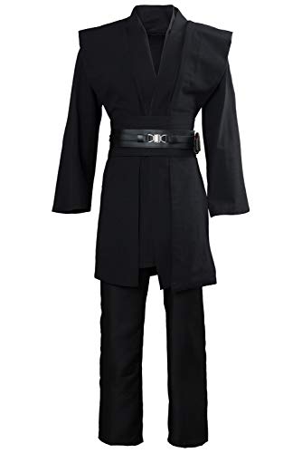 Fortunezone Anakin Skywalker Kostüm Jedi Kostüme für Erwachsene Ohne Umhang Schwarz XL von Fortunezone