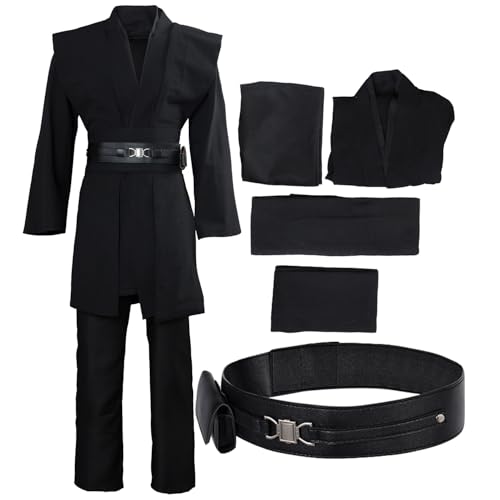 Fortunezone Anakin Skywalker Kostüm Jedi Kostüme für Erwachsene Ohne Umhang Schwarz XXXXL Fortunezone Anakin Skywalker Kostüm Jedi Kostüme für Erwachsene Ohne Umhang Schwarz XXXXL von Fortunezone
