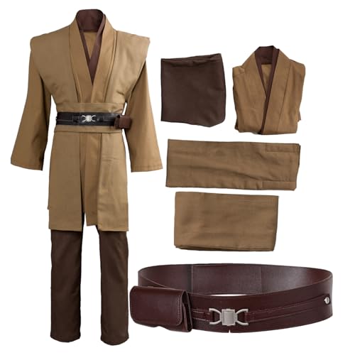 Fortunezone Kenobi Jedi TUNIC Cosplay Kostüm Braun Version Ohne Umhang L von Fortunezone