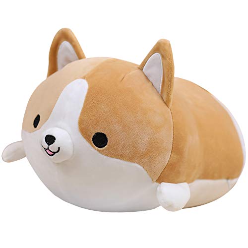 Anime Plushie Shiba Inu Hugging Pillow Shiba Plushie Toy Cute Corgi Plushie Kuscheltier Hund Tiere Spielzeug Süßer Plüsch Shiba Inu Spielzeug Plüschtier Weicher Plüsch Liegend Schlafplüsch 13,7 Zoll von Fortuning's JDS