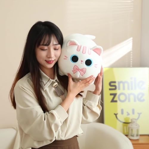 Fortuning's JDS 15,7 Zoll Katze Plüschtier Katze Kuscheltier Katze Stofftier Katzen Plüsch Ausgestopftes Tier Plüschkissen Spielzeug Geschenk Gefüllt für Unisex, Katzen Stofftier Umarmungs-Kissen von Fortuning's JDS