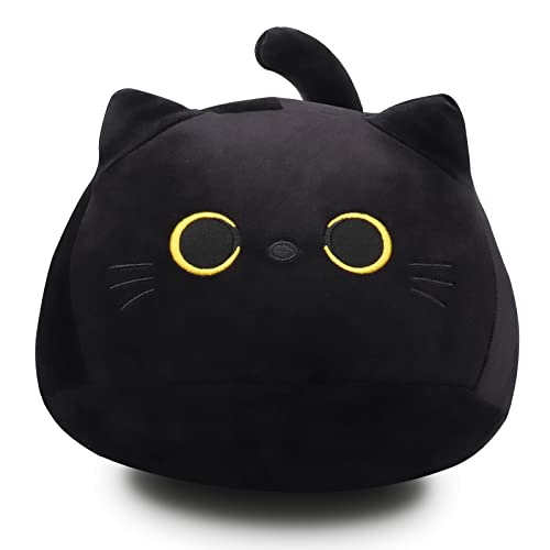 Fortuning's JDS 3D Schwarz Katze Kuscheltier Flauschiges Stofftier Kawaii Katze Plüschtier Ausgestopftes Tier Plüschkissen Spielzeug Geschenk gefüllt für Kinder, Katzen Stofftier Umarmungs-Kissen Fortuning's JDS 3D Schwarz Katze Kuscheltier Flauschiges Stofftier Kawaii Katze Plüschtier Ausgestopftes Tier Plüschkissen Spielzeug Geschenk gefüllt für Kinder, Katzen Stofftier Umarmungs-Kissen von Fortuning's JDS