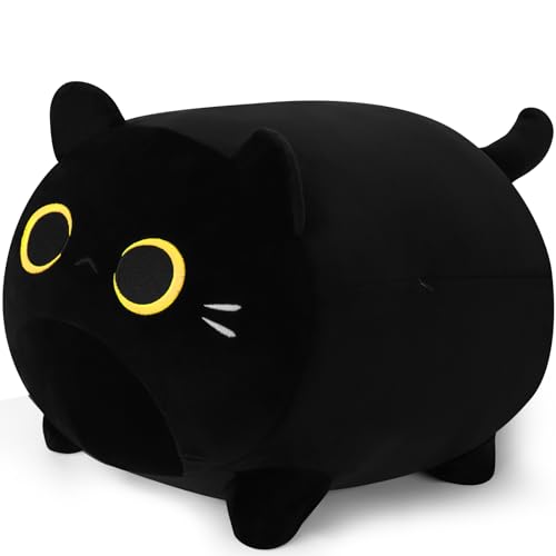 Fortuning's JDS Schwarz Katze Kuscheltier Katze Stofftier Katze Plüschtier Ausgestopftes Tier Plüschkissen Spielzeug Geschenk Gefüllt für Unisex, Katzen Stofftier Umarmungs-Kissen 15,7 Zoll Fortuning's JDS Schwarz Katze Kuscheltier Katze Stofftier Katze Plüschtier Ausgestopftes Tier Plüschkissen Spielzeug Geschenk Gefüllt für Unisex, Katzen Stofftier Umarmungs-Kissen 15,7 Zoll von Fortuning's JDS