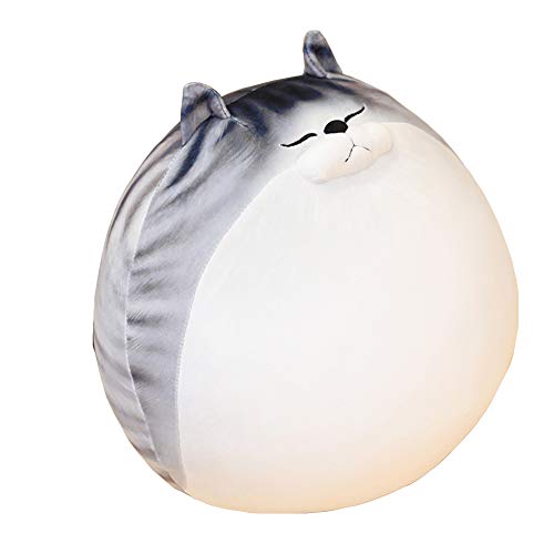 Kuscheltier Tabby Katze Plüsch Mollige Gefleckte Katze Kissen Weiches Plüschtier Niedliches Plüsch Tierumarmendes Kissen Puppenkissen Kinderspielzeug Kleinkind Geschenk Umarmbarer Plüsch von Fortuning's JDS