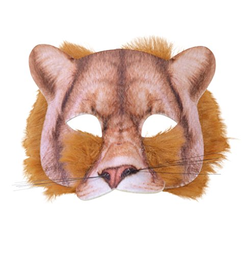 Bristol Novelty X78698 Löwen-Gesichtsmaske, realistisches Fell, Unisex Adult, Mehrfarbig, Einheitsgröße Bristol Novelty X78698 Löwen-Gesichtsmaske, realistisches Fell, Unisex Adult, Mehrfarbig, Einheitsgröße von Forum Novelties