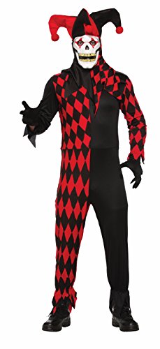 Forum Men's Evil Jester Costume with Mask, Red/Black, STD Forum Men's Evil Jester Costume with Mask, Red/Black, STD von Forum Novelties
