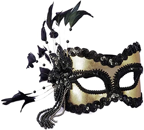 Forum Neuheiten Inc 20836 Black and Gold Carnival Mask Forum Neuheiten Inc 20836 Black and Gold Carnival Mask von Forum Novelties