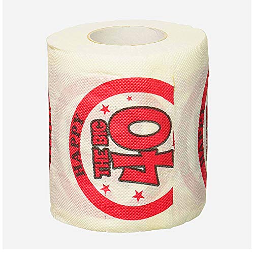 Forum Novelties 72105 40. Geburtstag Toilettenpapier, Rot von Forum Novelties