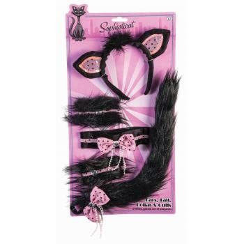 Forum Novelties 79036 Dlx Black Cat Kit - Blk/Pnk, Multi Forum Novelties 79036 Dlx Black Cat Kit - Blk/Pnk, Multi von Forum Novelties