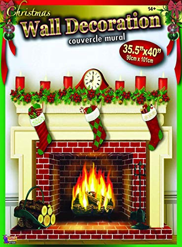 Forum Novelties 81505 Fireplace Back Drop, One Size, Multicolor von Forum Novelties