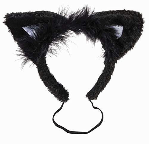 Forum Novelties Black Cat Ears W/White Satin Insert von Forum Novelties