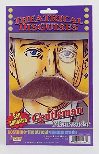 Forum Novelties Moustache - Gentleman's - Brown - Accessory Forum Novelties Moustache - Gentleman's - Brown - Accessory von Forum Novelties