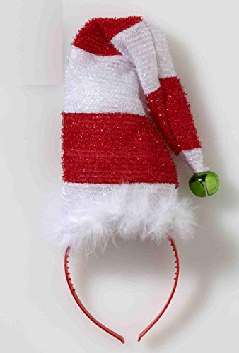 Forum Novelties Striped Santa Hat with Bell Costume Headband One Size Forum Novelties Striped Santa Hat with Bell Costume Headband One Size von Forum Novelties