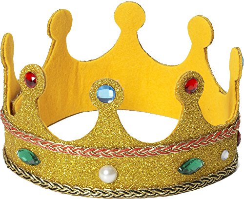 Forum Novelties Women's Queen Adult Costume Crown, Gold Glitter, One Size Forum Novelties Women's Queen Adult Costume Crown, Gold Glitter, One Size von Forum Novelties