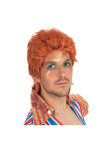 Forum Novelties X78384 78384 70er Rockstar-Perücke, Orange, Einheitsgröße von Forum Novelties