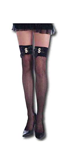 Pimpin' Black Costume Fishnets With Dollar Sign One Size Pimpin' Black Costume Fishnets With Dollar Sign One Size von Forum Novelties