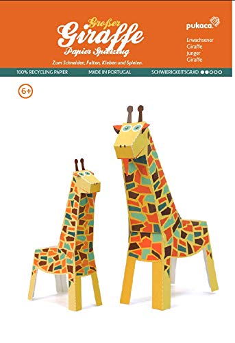 Forum Traiani Giraffe Groß - Tiere aus Afrika 2 STK., Bastelbogen für Papiermodelle, Karton-Modellbau, Basteln mit Papier für Jungen und Mädchen von Forum Traiani