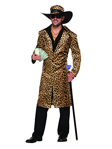 Bristol Novelty 78886 Partyangebot Funky Zuhälter-Jacke und Hut mit Leopardendruck, für Damen, wie in Abbildung, Brustumfang: 106,68–111,76 cm Bristol Novelty 78886 Partyangebot Funky Zuhälter-Jacke und Hut mit Leopardendruck, für Damen, wie in Abbildung, Brustumfang: 106,68–111,76 cm von Rubie's
