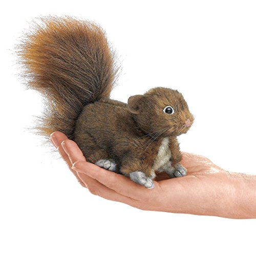 Folkmanis G#fbhre-h4 8rdsf-tg1385152 Mini-Eichhörnchen-Fingerpuppe von Fotelilona