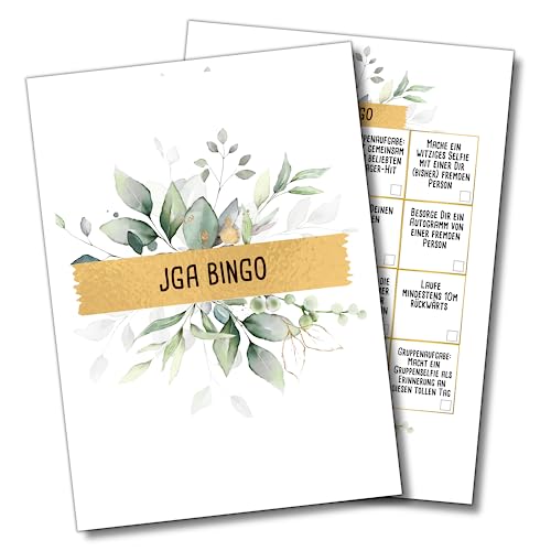 JGA Bingo by snaPmee - Spiel Junggesellenabschied Frauen & Männer - 16 Aufgaben auf 20 Karten (A6) - Partyspiel - Geschenk Bride to Be oder Groom von Fotospiel