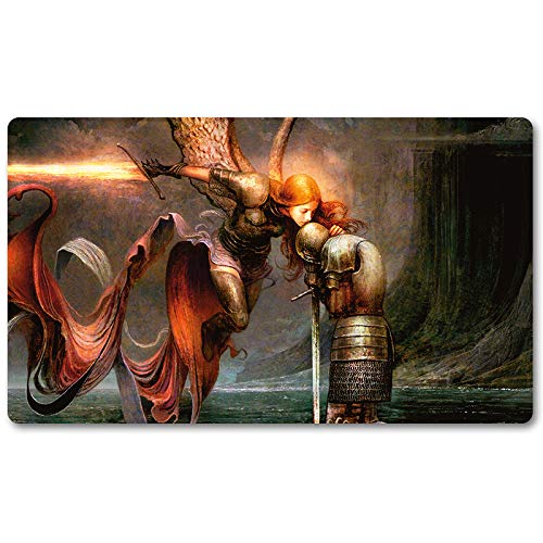 Answered Prayers,DE - MTG Spielmatten+Kostenlose wasserdichte Tasche,MTG Playmate Table Mat Größe 60X35CM, MTG Mouse Pad kompatibel mit MTG TCG CCG RPG von Four leaves