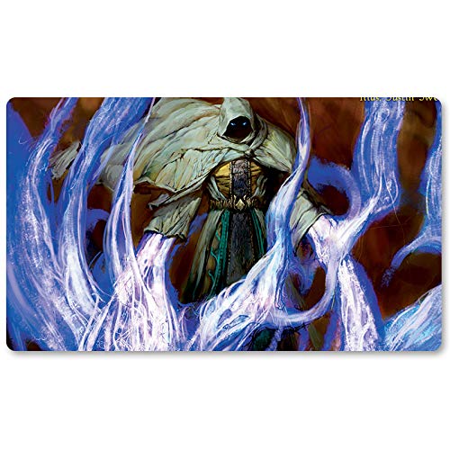 Arcanis The Omnipoten,DE - Brettspiel MTG Spielmatten+Kostenlose wasserdichte Tasche,TCG Card Game Table Mat Größe 60X35CM, Mouse Pad kompatibel mit Digimon MTG TCG CCG RPG von Four leaves