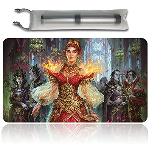 Chandra, Dressed to Kill - MTG Spielmatten+Kostenlose wasserdichte Tasche,MTG Playmate Table Mat Größe 60X35CM, MTG Mouse Pad kompatibel mit MTG TCG CCG RPG von Four leaves