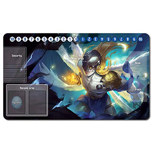 Four leaves 1025782 - Sammelkartenspiel Brettspiel TCG Spielmatte Tischmatte Spiele Größe 60 x 35 cm Mauspad Spielmatte für digimon TCG CCG von Four leaves