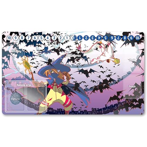 Four leaves 1402667 - Board Game Digimon TCG Playmat +Free Protective Bag Digimon Spielmatte TCG Card Game Mouse Pad Table Mat Größe 60X35CM, Kompatibel Mit Digimon MTG TCG CCG YGO, 20220720 Four leaves 1402667 - Board Game Digimon TCG Playmat +Free Protective Bag Digimon Spielmatte TCG Card Game Mouse Pad Table Mat Größe 60X35CM, Kompatibel Mit Digimon MTG TCG CCG YGO, 20220720 von Four leaves