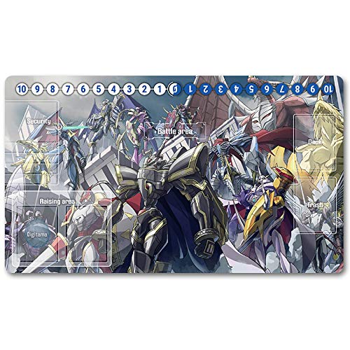 Four leaves 50084644 - Trading Card Game Brettspiel DTCG Playmat Tischmatte Spiele Größe 60 x 35 cm Mauspad Spielmatte für Digimon DTCG TCG CCG von Four leaves