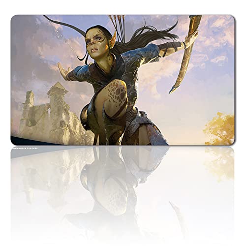 Four leaves LAE'ZEL, VLAAKITH'S Champion - MTG Spielmatten+Kostenlose wasserdichte Tasche,MTG Playmate Table Mat, MTG Mouse Pad,Dustproof and Waterproof for Supporting MTG Combat von Four leaves