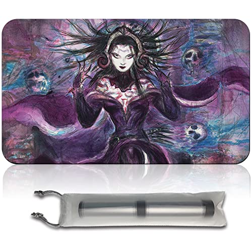 Four leaves Liliana, DREADHORDE General - MTG Spielmatten+Kostenlose wasserdichte Tasche,MTG Playmate Table Mat, MTG Mouse Pad,Dustproof and Waterproof for Supporting MTG Combat von Four leaves