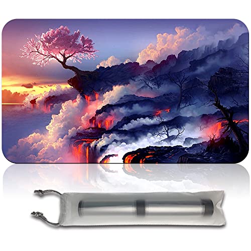 Four leaves Pink Tree - MTG Spielmatten+Kostenlose wasserdichte Tasche,MTG Playmate Table Mat, MTG Mouse Pad,Dustproof and Waterproof for Supporting MTG Combat von Four leaves