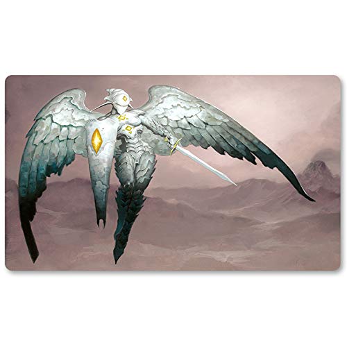 Four leaves Platinum Angel - MTG Spielmatten+Kostenlose wasserdichte Tasche,MTG Playmate Table Mat, MTG Mouse Pad,Dustproof and Waterproof for Supporting MTG Combat von Four leaves