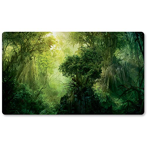 Green Mana Forest,DE - MTG Spielmatten+Kostenlose wasserdichte Tasche,MTG Playmate Table Mat, MTG Mouse Pad,Dustproof and Waterproof for Supporting MTG Combat Green Mana Forest,DE - MTG Spielmatten+Kostenlose wasserdichte Tasche,MTG Playmate Table Mat, MTG Mouse Pad,Dustproof and Waterproof for Supporting MTG Combat von Four leaves