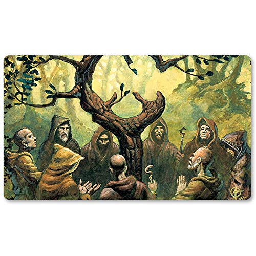 Oath of Druid,DE - Board Game Magic MTG +Free Protective Bag MTG SpielmattenTCG Card Game Mouse Pad Table Mat Größe 60X35CM, kompatibel mit Digimon MTG TCG CCG RPG von Four leaves