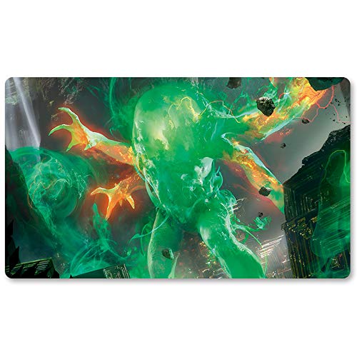 Omnath Locus of Rag,DE - Brettspiel MTG Spielmatten+Kostenlose wasserdichte Tasche,TCG Card Game Table Mat Größe 60X35CM, Mouse Pad kompatibel mit Digimon MTG TCG CCG RPG von Four leaves