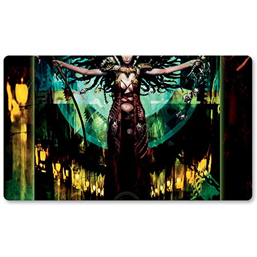 Savra Queen of The Golgar,Board Game Magic MTG +Free Protective Bag MTG SpielmattenTCG Card Game Mouse Pad Table Mat Größe 60X35CM, kompatibel mit Digimon MTG TCG CCG RPG von Four leaves