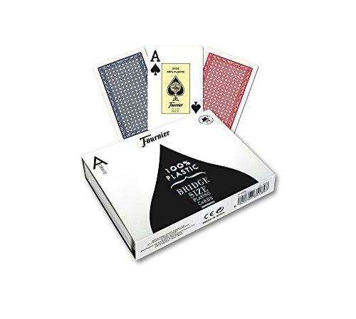 Fournier 1028940 Pokerkarten aus Doppel Kunststoff Nº 2826 (2 Jumbo Index) von Fournier