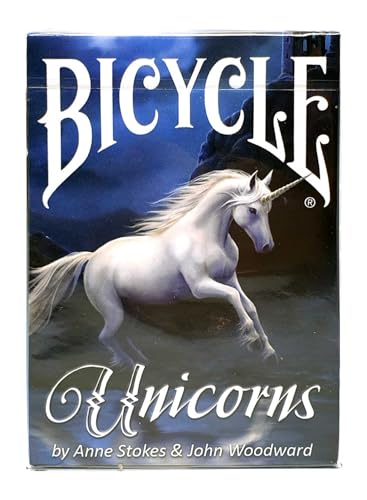 Fournier 1042740 Unicorns, by Anne Stokes Fantasy Poker Kartendeck für Sammler, Mehrfarbig von Bicycle