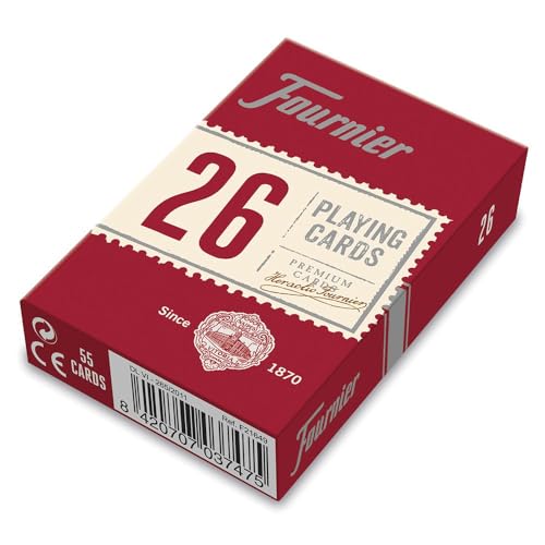 Fournier F21649 - No. 26 Bridge - 2 Standard Index, Kartenspiel, rot/blau Fournier F21649 - No. 26 Bridge - 2 Standard Index, Kartenspiel, rot/blau von Fournier