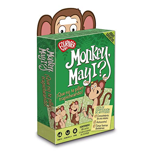 Fournier 1040720 Monkey, May I Habilidades Sociales Lernkartenspiel, bunt von Fournier