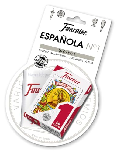Fournier - Nr. 1-50 Spanische Karten + Sechs-Verordnung und Chinchon Mehrfarbig (F24787, Modelle) von Fournier