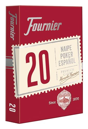 Fournier - Spanisches Poker-Deck Nr. 20, 55 Karten, Sortiert blau oder rot (F21002) von Fournier