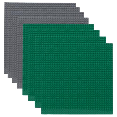 Fousenuk 8 Stück Platten-Set Bauplatte, Grundplatte Platte Plastik mit 32x32 Noppen, Bausteine Platte Grüne und Grau, Classic Bausteine Platte Kompatibelmit MeistenMarken25 x 25 cm Fousenuk 8 Stück Platten-Set Bauplatte, Grundplatte Platte Plastik mit 32x32 Noppen, Bausteine Platte Grüne und Grau, Classic Bausteine Platte Kompatibelmit MeistenMarken25 x 25 cm von Fousenuk