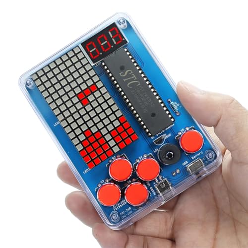 DIY Spielekonsole Löt Elektronik Baukasten, Spielekonsole Löt Bausatz DIY Games Console Handheld Kit für Erwachsene und Studenten Wissenschaft Bildung Spaß Löten Lernen Set DIY Spielekonsole Löt Elektronik Baukasten, Spielekonsole Löt Bausatz DIY Games Console Handheld Kit für Erwachsene und Studenten Wissenschaft Bildung Spaß Löten Lernen Set von Fouvin