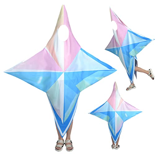 Game Genshin Primogem Cosplay Kostüm Primogem Vierzackiger Umhang Cosplay Outfit (L-), Pink von Fovyi