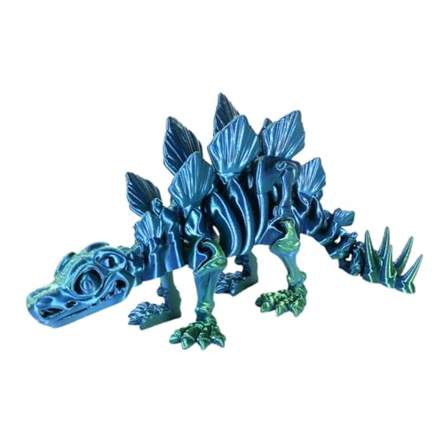 Foway 3D-Drucktier, 3D-gedrucktes Dinosaurierspielzeug - Dinosaurier-Spielzeugstatue - Einzigartige Scharnierverbindungssimulation Tierskelett Sinnesspielzeug für Erwachsene, Kinder Zappelspielzeug von Foway