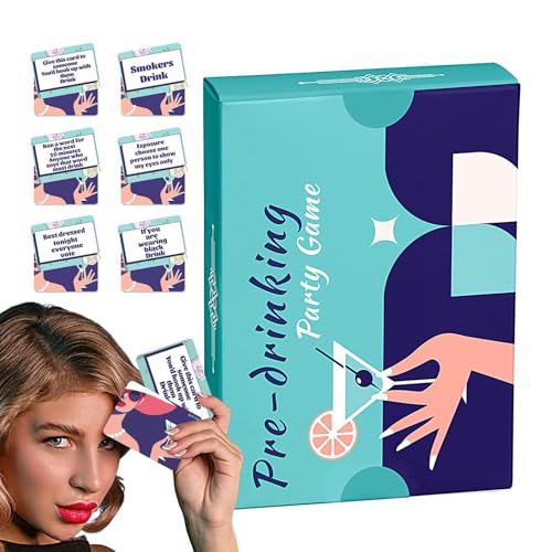Foway Lustiges Partyspiel für Erwachsene, Mädchen, Erwachsene, Geburtstag, Trinkkarten-Partyspiel,Spezielles Deck für Kartenspiele, 50 Stück | Interessante und fördernde Spielkarte für von Foway